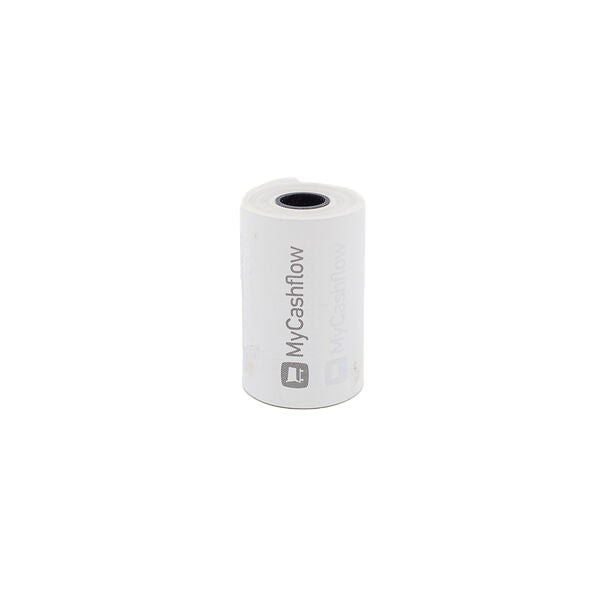 Receipt roll 80mm with MyCashflow logo