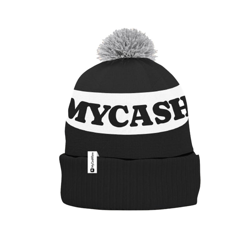 MyCashflow retro beanie, black